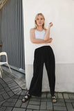 Priya Pleated Pants-Black