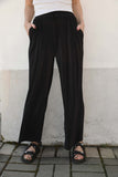 Priya Pleated Pants-Black