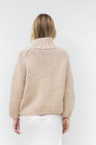 RAYNE HIGH NECK CABLE JUMPER- SAND