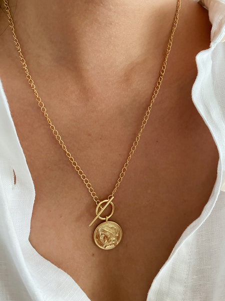 Roman Love Coin Necklace