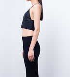 Nicola Triangle Leather Bralette