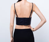 Nicola Triangle Leather Bralette