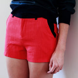 Rubie Tweed Red shorts