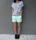 Sino Polka Dot Print Top