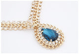 Sophia Gold Chain Statement Necklace