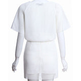Space White Mesh Top
