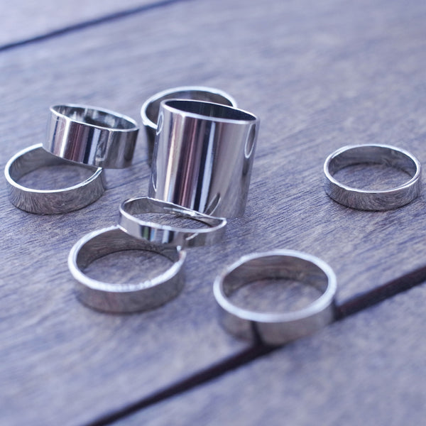 Stack Metal Knuckle Ring Set