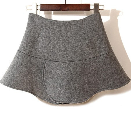 Susie Fluted Neoprene Skirt -Pepper Grey - HELLO PARRY Australian Fashion Label 