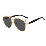Swiss Gold Frame Sunglasses - HELLO PARRY Australian Fashion Label 
