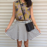 Tara Stripe Circle Skirt