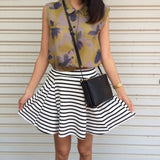 Tara Stripe Circle Skirt