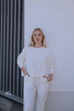 Tatum Terry Towelling Lounge Set -White