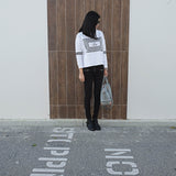 The Square Monochrome Fleece Jumper