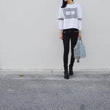 The Square Monochrome Fleece Jumper