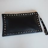 Tino Studded Black Clutch