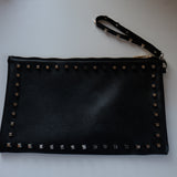 Tino Studded Black Clutch