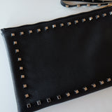 Tino Studded Black Clutch