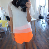 Minute Tailored Wrap Skort -Fluor Tangerine