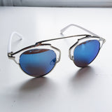 Norway Geometric Aqua Blue Sunglasses