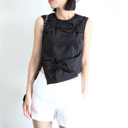 Diana Knot Bow Top - HELLO PARRY Australian Fashion Label 