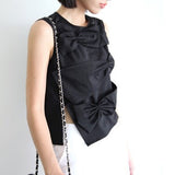 Diana Knot Bow Top - HELLO PARRY Australian Fashion Label 