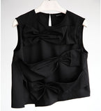 Diana Knot Bow Top - HELLO PARRY Australian Fashion Label 