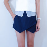 Minute Tailored Wrap Skort -Navy