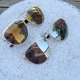 Swiss Gold Frame Sunglasses