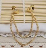 Gold Stud Chain Collar Brooch - HELLO PARRY Australian Fashion Label 