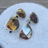 Swiss Gold Frame Sunglasses