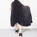 Grace Midi Pleated Skirt - Black - HELLO PARRY Australian Fashion Label 