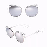 Russia Mirrored Cat Eye Sunglasses