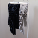 Avery Knot Detail Jersey Skirt-Black - HELLO PARRY Australian Fashion Label 