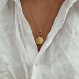 Paris Love 18K Coin Necklace
