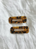 LIV HAIR CLIPS-ORANGE TORT