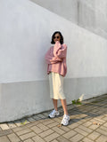 DESIREE OVERSIZE MERINO WOOL JUMPER- Dusty Pink