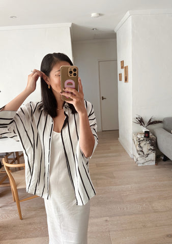 AKIE PINSTRIPE SHIRT