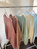 DESIREE OVERSIZE MERINO WOOL JUMPER- Dusty Pink