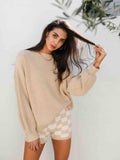 LEXI COTTON KNIT JUMPER- CARAMEL