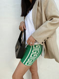 Maze Knit Shorts -Green