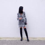 Dara Babydoll Tunic Dress - Black KEFFIYEH