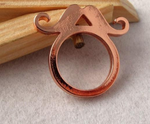 Mustache Rose gold Ring - HELLO PARRY Australian Fashion Label 