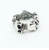 Antique Metal Skull Ring - HELLO PARRY Australian Fashion Label 