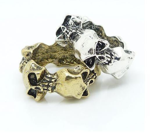 Antique Metal Skull Ring - HELLO PARRY Australian Fashion Label 