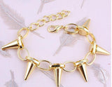 Plated Spike Chain Bracelet - HELLO PARRY Australian Fashion Label 