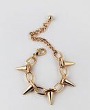 Plated Spike Chain Bracelet - HELLO PARRY Australian Fashion Label 