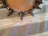 Black Spike Necklace - HELLO PARRY Australian Fashion Label 