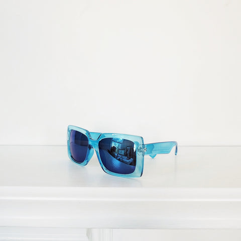 Milan Icy Blue Mirror-lens Shades