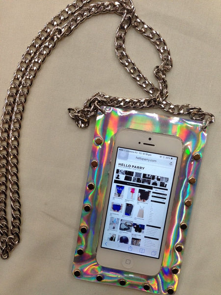 The Raiders Holographic Phone Chain Bag